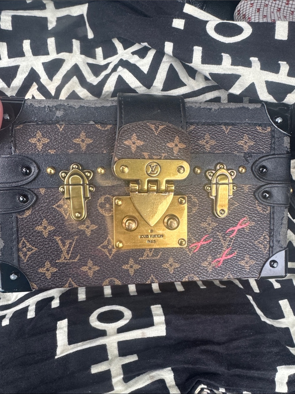 Monogram Petite Trunk Crossbody in Brown with Gold Hardware Louis Vuitton